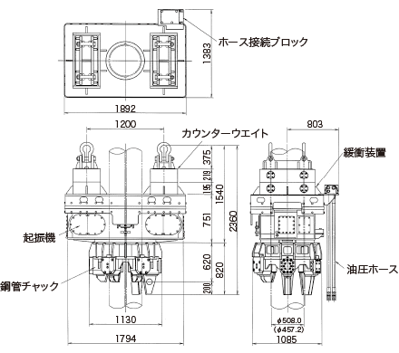 フェニックスハンマ 仕様図