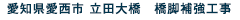 愛知県愛西市 立田大橋　橋脚補強工事